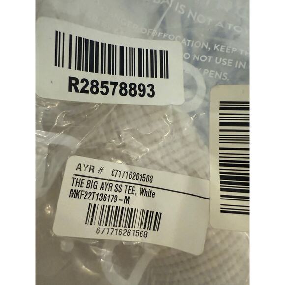 AYR The Big AYR White Short Sleeve Crewneck Graphic Dirt Bike Tee Size Medium - Picture 5 of 6